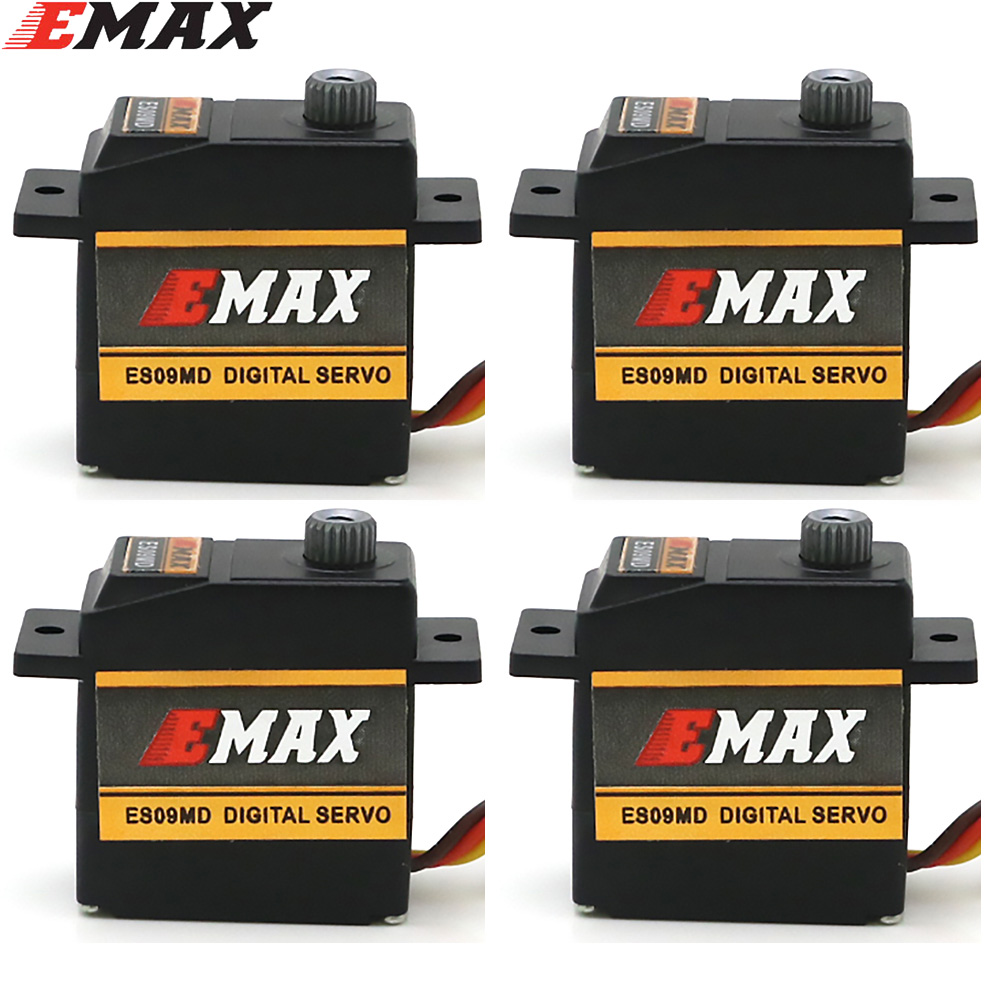 Rc Helicopter Servo - ES09MD EMAX メタルギアデジタルサーボデュアルベアリングスワッシュプレートサーボフィット TREX 450 RC