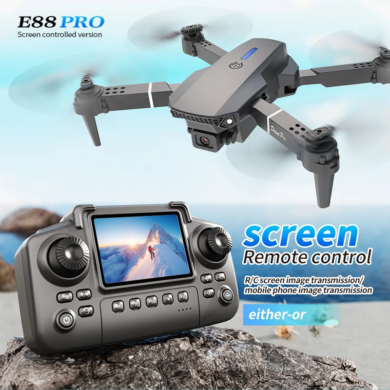 Rc Helicopter Case - プロフェッショナル E88 プロドローン スクリーン付き 8K HD