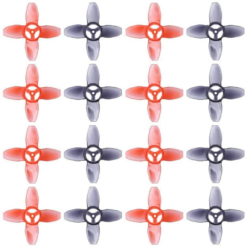 Rc Helicopter Blade - エマックスアバンティニーホーク-屋内レーシングドローン,プロペラ,4ブレード,1.5mm,40mm, 0802, 16個