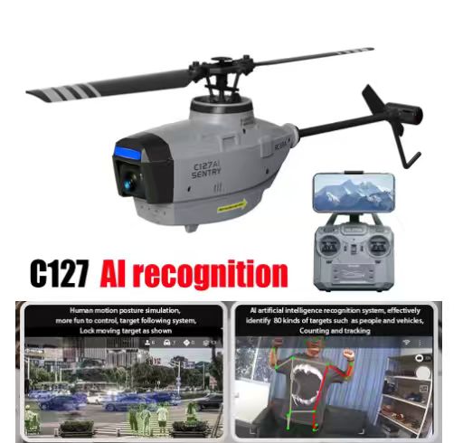 Rc Helicopter Single Rotor - RC ERA C127AI ブラシレス4CHヘリコプター HDカメラ FPV