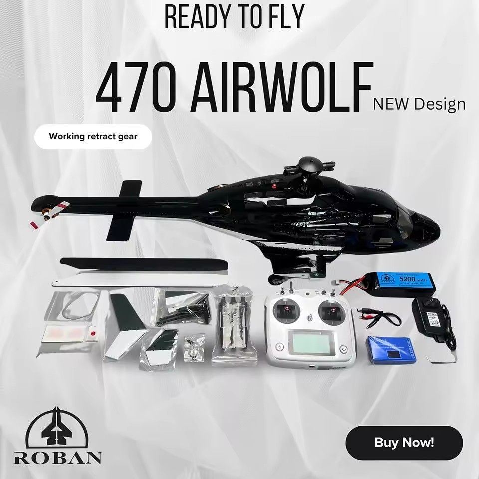 Rc Helicopter Bag - ROBAN 470 サイズ エアウルフ ヘリコプター RTF