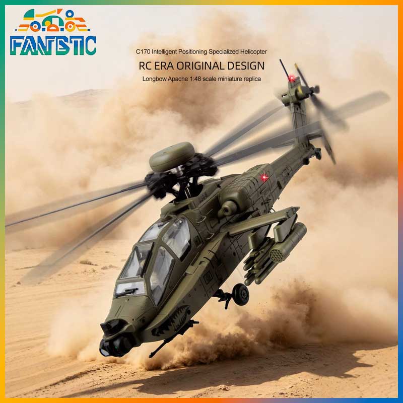 Rc Helicopter Single Rotor - RC時代 C170 Ah 64d アパッチ RCヘリコプター