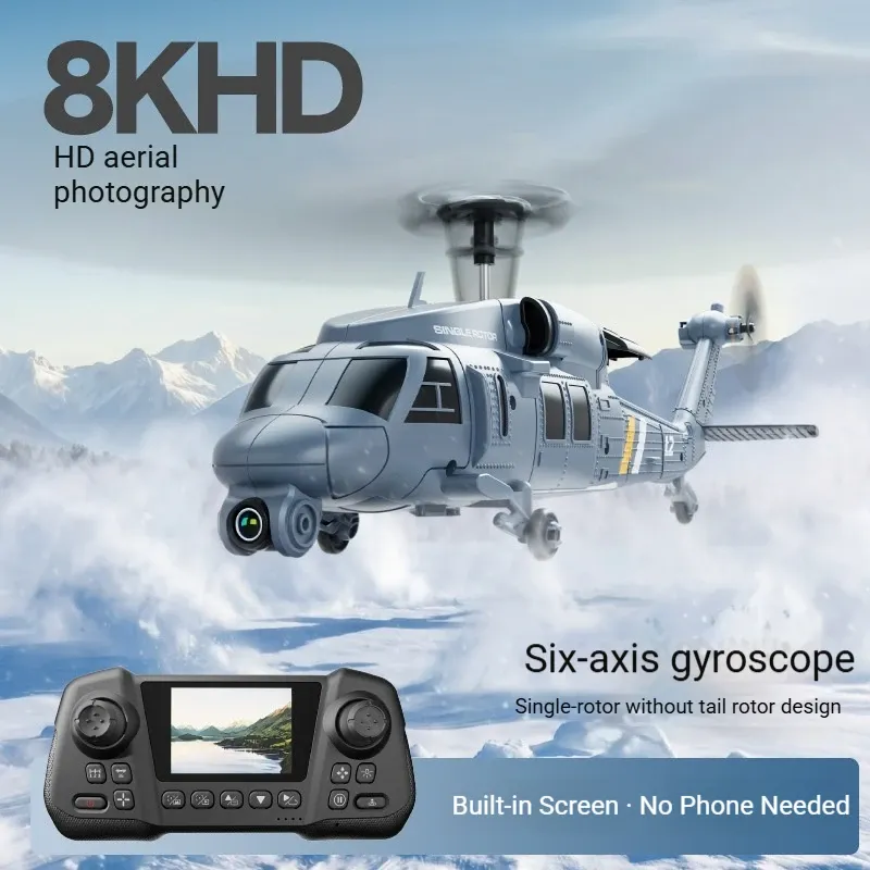 L2-DORN RC アパッチヘリコプター 8K 空撮カメラ - Rc Helicopter Single Rotor のレビューと価格