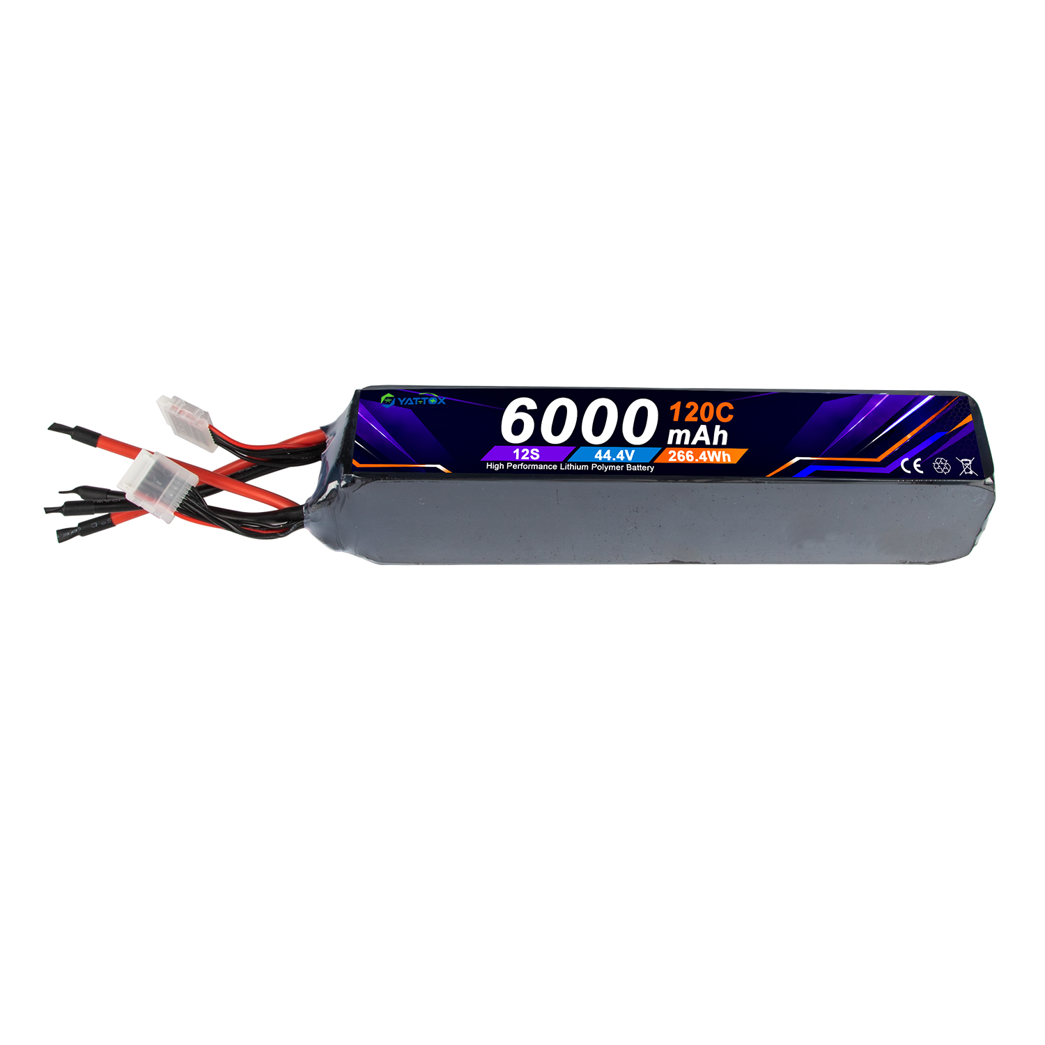 Yattox 12S 6000mAh 120C 100%LC - Rc Helicopter Large のレビューと価格