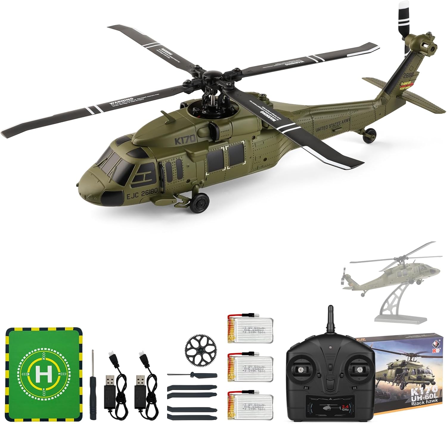 WLtoys K170 ブラシレス 4-CH RC ヘリコプ - Rc Helicopter Gyro のレビューと価格