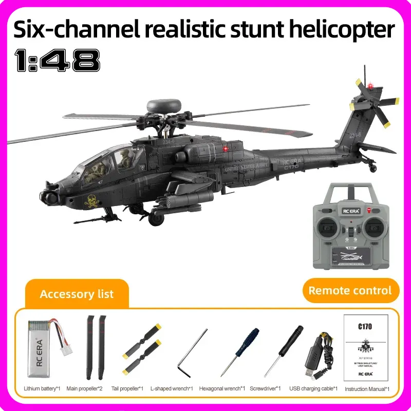 新入荷 RC時代 AH-64D アパッチ ヘリコプター C1 - Rc Helicopter Single Rotor のレビューと価格