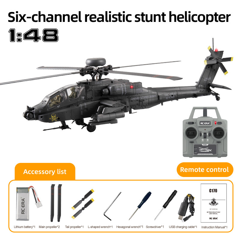 RC ERA ラジコンヘリコプター C170 AH64D ア - Rc Helicopter Single Rotor のレビューと価格