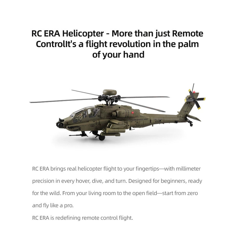 RC ERA ラジコンヘリコプター C170 AH64D ア - Rc Helicopter Single Rotor のレビューと価格