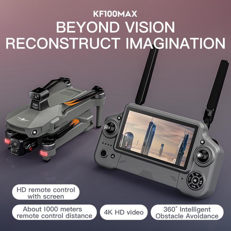 KF100 MAX GPSドローン 4Kカメラ 3軸ジンバル - Rc Helicopter Charger のレビューと価格