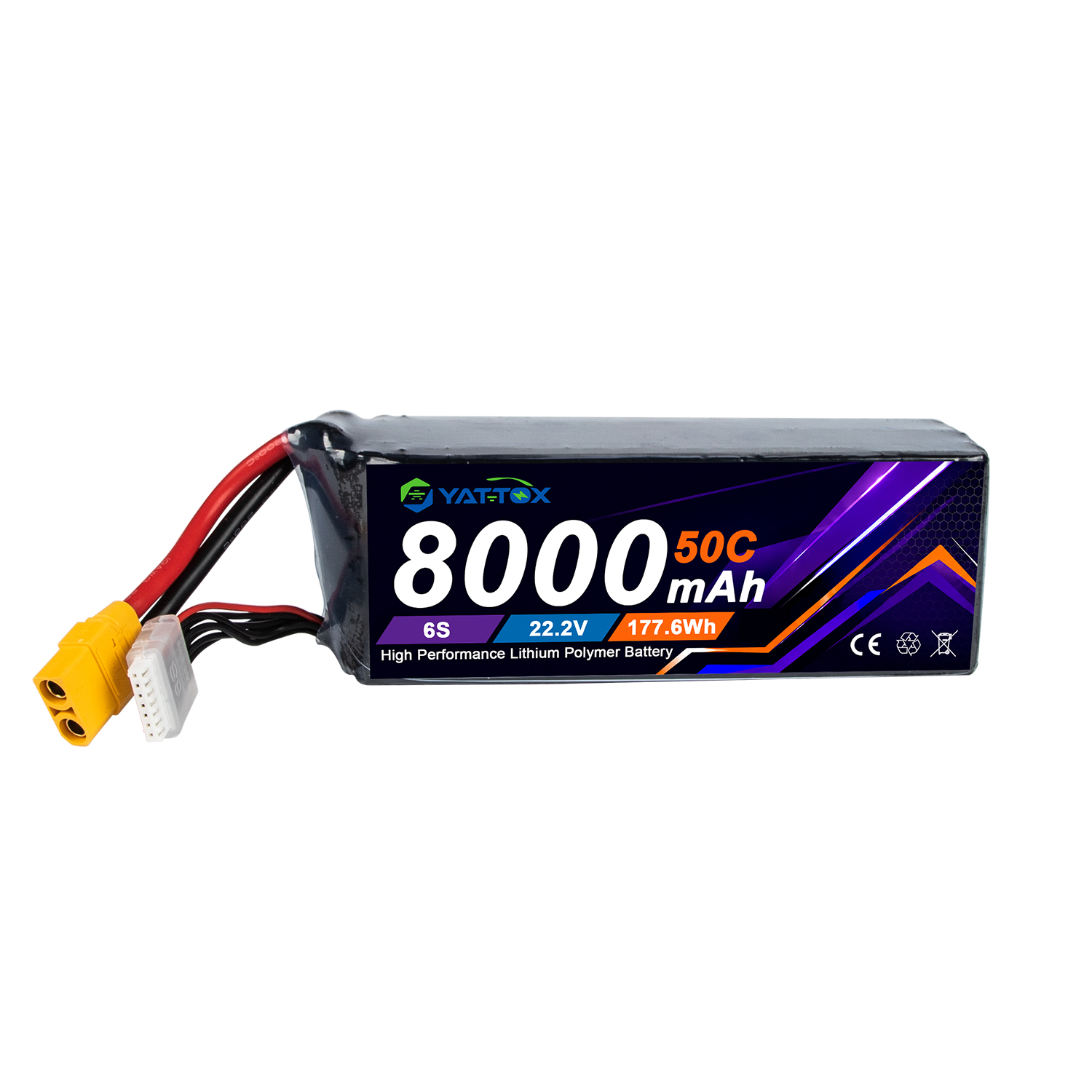 Yattox 6S 8000mAh 50C LiPoバッテリ - Rc Helicopter Large のレビューと価格