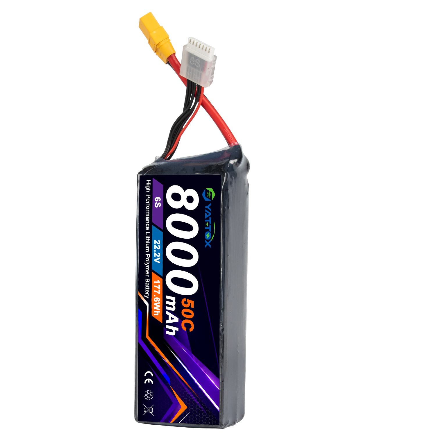 Yattox 6S 8000mAh 50C LiPoバッテリ - Rc Helicopter Large のレビューと価格