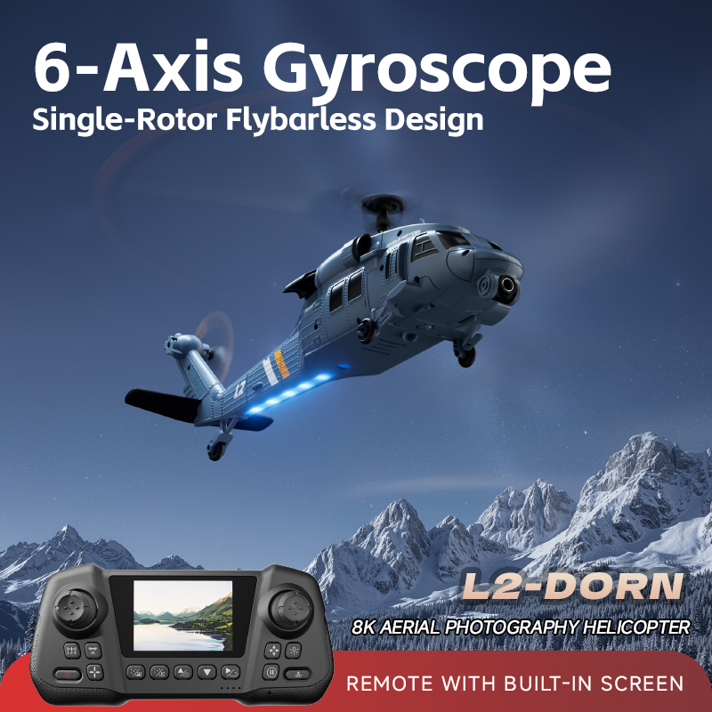 4DRC L2 RC アパッチ軍用戦闘ヘリコプター 8K 空 - Rc Helicopter Single Rotor のレビューと価格