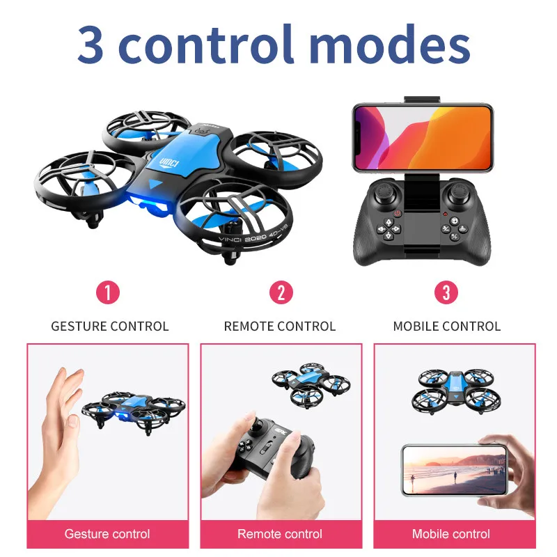 RC飛行機おもちゃ ジェスチャー制御 V8ドローン 高画質カ - Rc Helicopter Gas のレビューと価格