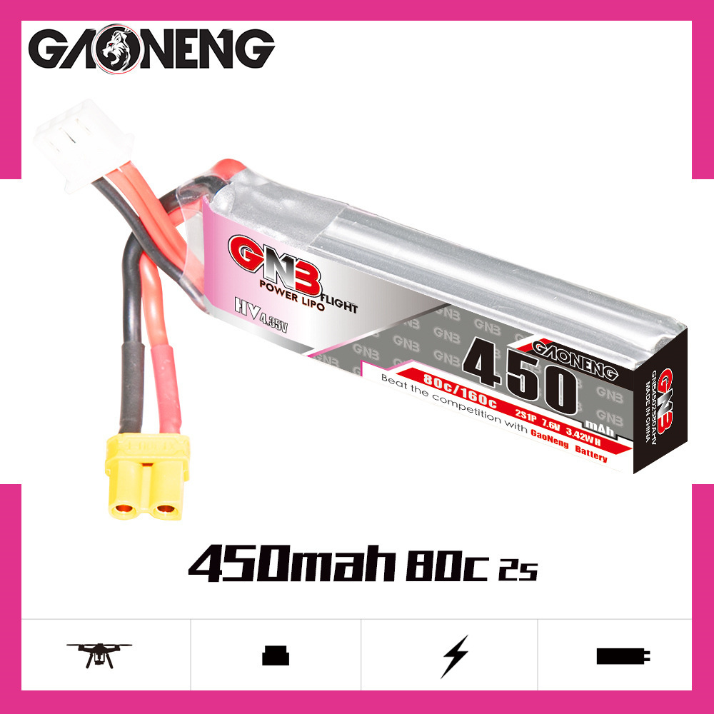 レーシングドローン用gnb-lipoバッテリー,7.6v,4 - Rc Helicopter Parts のレビューと価格