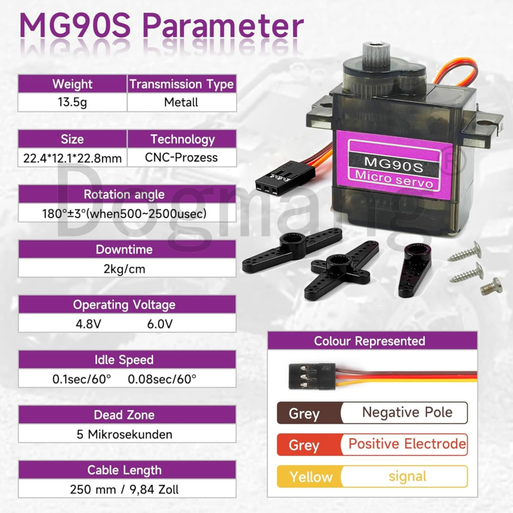 MG90S サーボ 1/2/4/10/20/50 個オールメ - Rc Helicopter Mini のレビューと価格