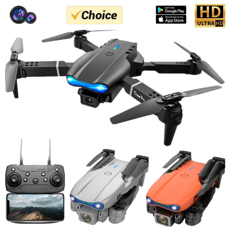 新しいミニドローン E99 4K WIFI HD カメラ F - Rc Helicopter Gas のレビューと価格