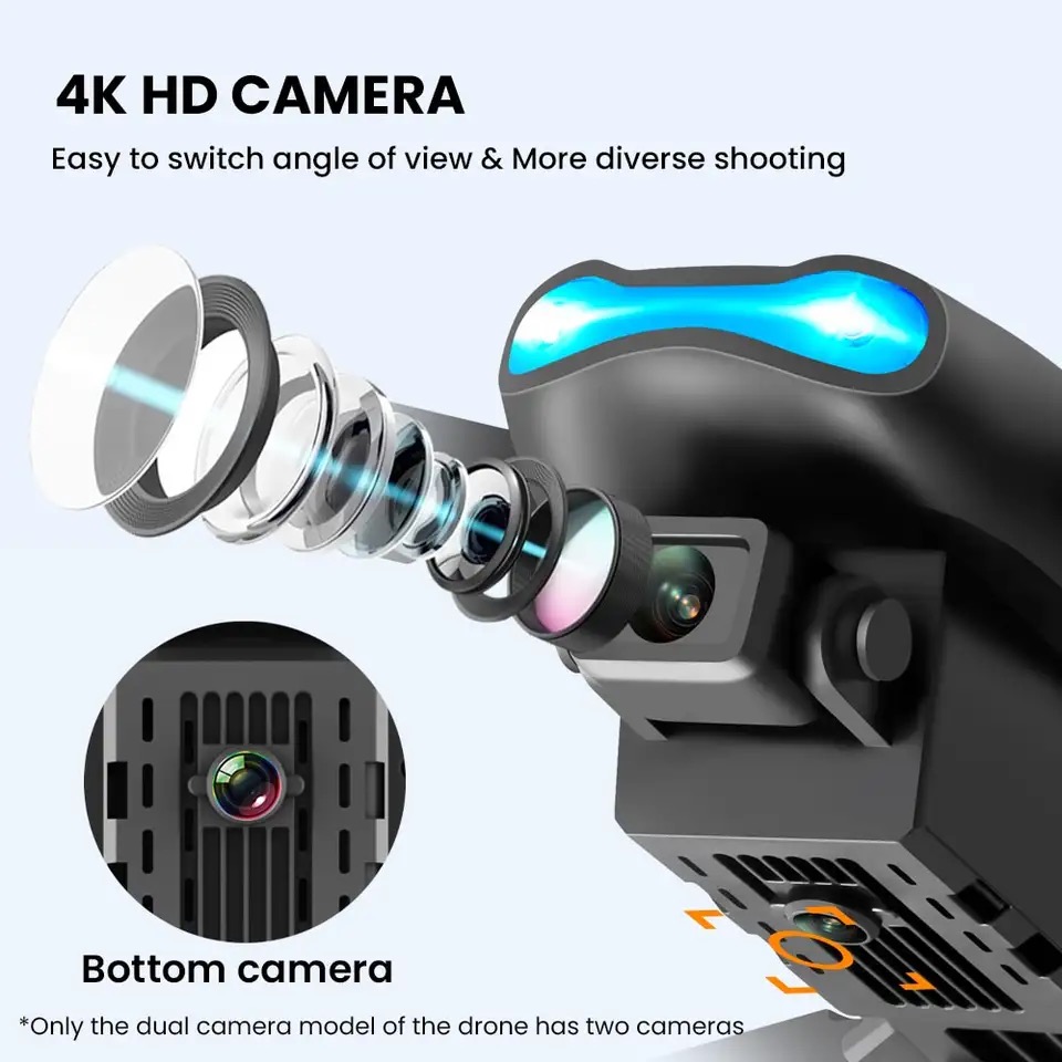 新しいミニドローン E99 4K WIFI HD カメラ F - Rc Helicopter Gas のレビューと価格