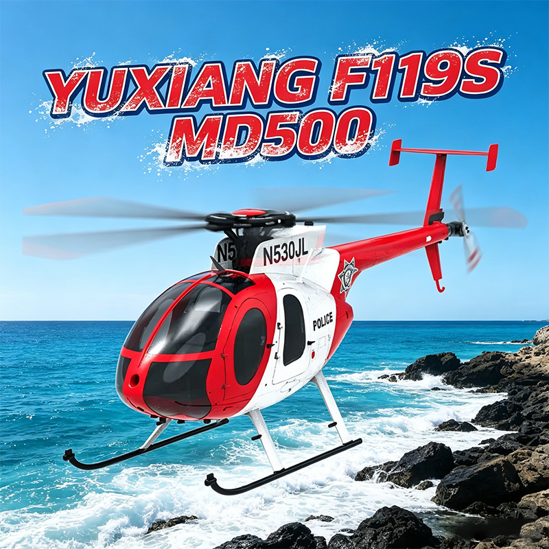 YXZNRC F119S ラジコンヘリコプター Md500  - Rc Helicopter Single Rotor のレビューと価格