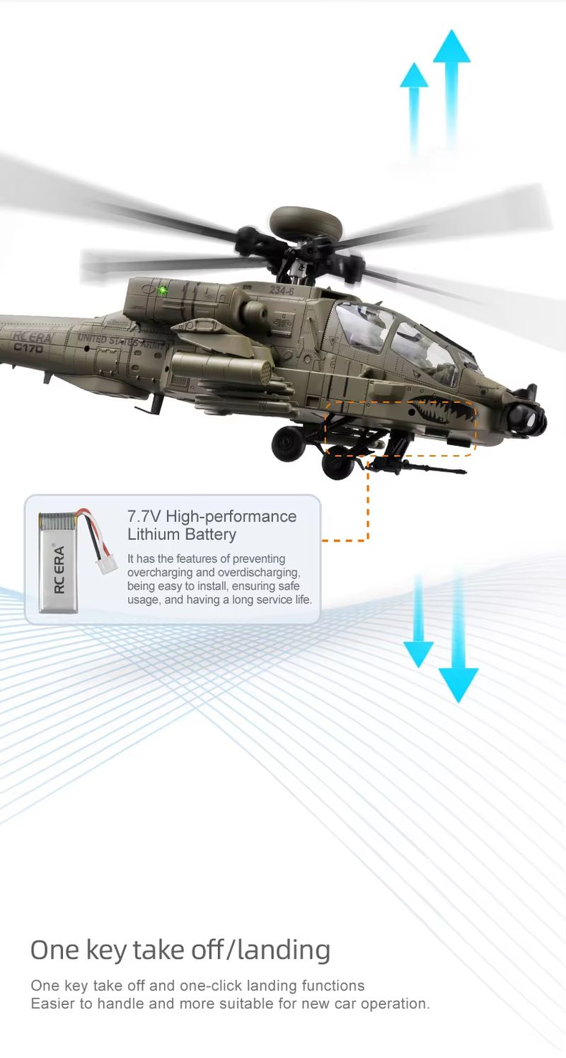 新入荷 RC時代 AH-64D アパッチ ヘリコプター C1 - Rc Helicopter Single Rotor のレビューと価格